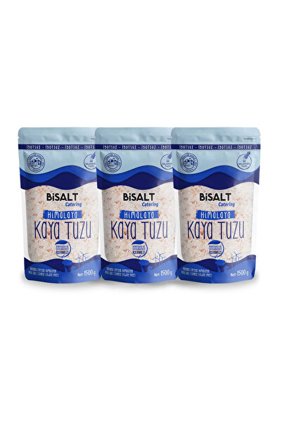 Bisalt Himalaya Kaya Tuzu İri 3 X 1500 G (3'LÜ AVANTAJ PAKETİ)