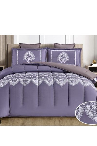 Moon Luxury 4-Piece Single Duvet Set (220 x 170 cm) - Fits a 120 x 200 cm bed