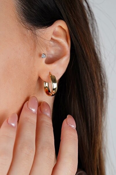 Arpaş Güzide 14 Ayar Altın Halka Küpe