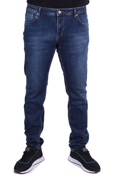 Twister Jeans Pantaloni de blugi pentru bărbați Twister Panama 758-02 albastru cu talie joasă