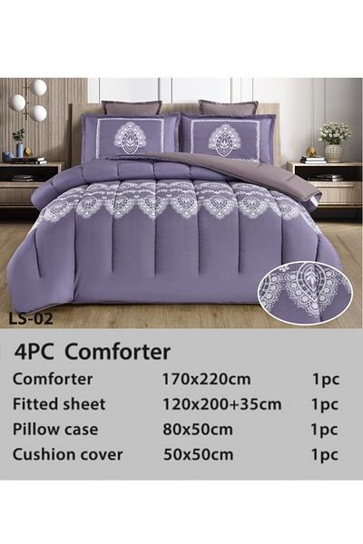 Moon Luxury 4-Piece Single Duvet Set (220 x 170 cm) - Fits a 120 x 200 cm bed