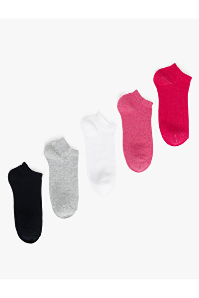 Koton Set of 5 Basic Multicolored Booties Socks