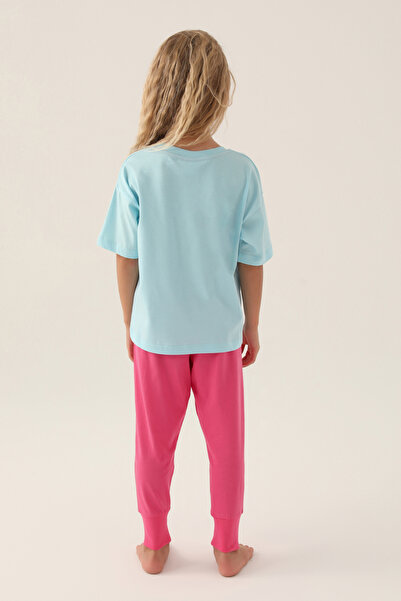 U.S. Polo Assn. Kız Çocuk Açık Mavi Alt Üst Takım 50290947-VR003