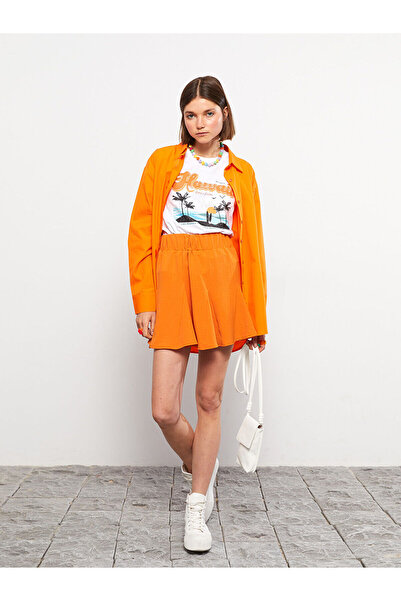 LC Waikiki Fustă de damă cu pliuri drepte, cu talie elastică