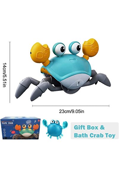 Yelajoy Smart Crab toy,With Music and Light Function,Rechargeable,Interactive function,Suitable for kids 3+