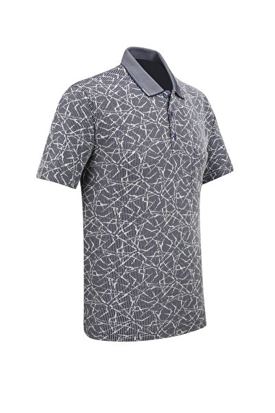 Çizgi Triko Men's Polo Neck Classic Fit T-Shirt with Pocket - 5112