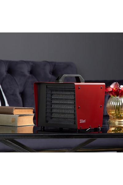 Zilan Keramický radiátor ZLN5558 Červený, výkon 3000W, ochrana proti přehřátí, tichý