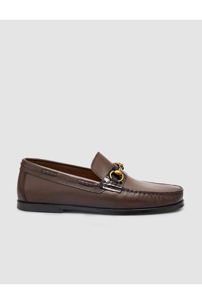 Cabani 100% Genuine Leather Brown Men's Classic Shoes