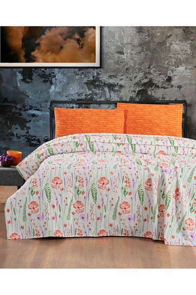 ETE HOMETEX Etehometex Double Person Printed Cotton Pique