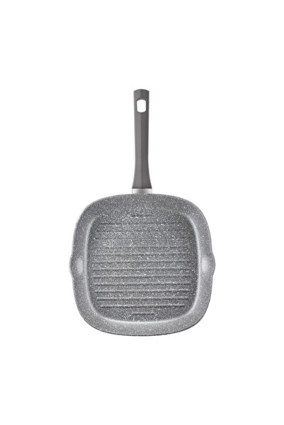 Ambition Tigaie grill 26x26cm, invelis Qualum Basic Stone Edition, Silverstone