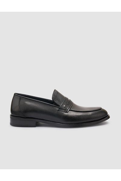 Cabani 100% Genuine Leather Black Men's Classic Shoes