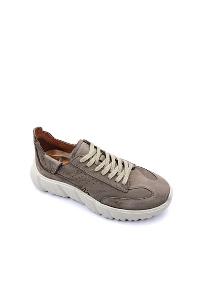 MARCOMEN Γνήσιο Nubuck Leather Boost Foam Ανδρικά παπούτσια με ψηλή σόλα Mink Beige