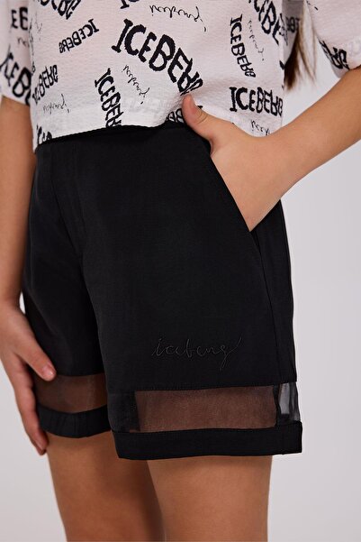 Iceberg BG Store Kız Çocuk Siyah Şort