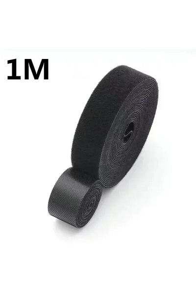 Choice 1m Black 1/5M Cable Organizer Cable Management Wire Winder Tape Earphone Mouse Cord Management Ties