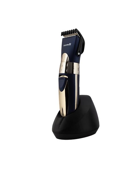 Hausberg HAUSBERG HB-64BL rechargeable hair clipper with adapter, Blue/Gold
