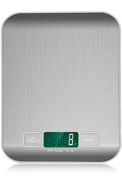 fulina Portable Smart Scale , With LCD Digital Display, Slim Stainless, for Body Weight, Silver