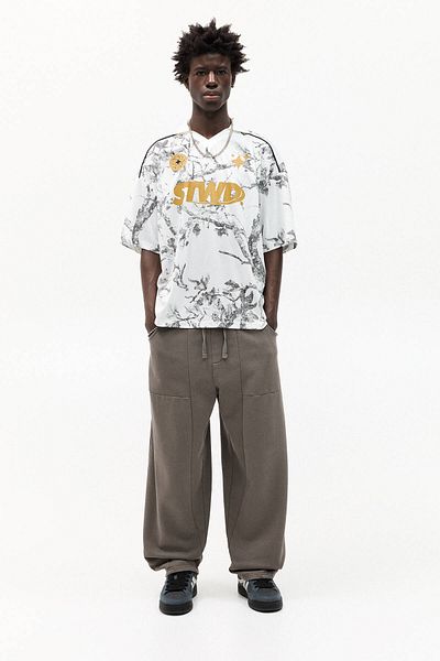 Pull & Bear STWD polo collar T-shirt