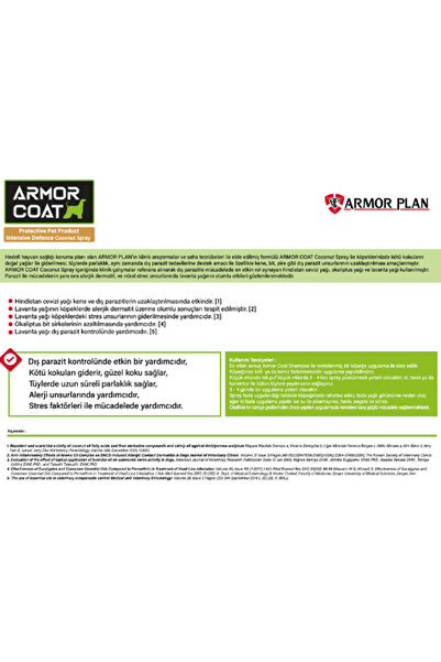 ARMOR COAT Köpek Bakım Spreyi Hindistan Cevizi Kokulu 200 ml