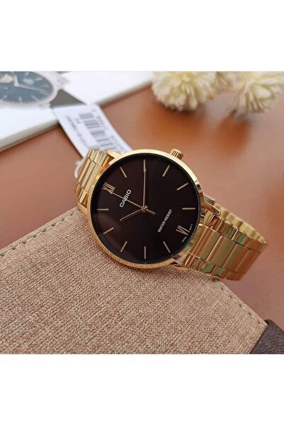 Casio Casio LTP-VT01G-1BUDF 34mm Analog Watch with Stainless Steel Strap - Gold