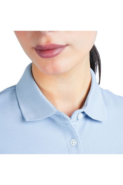 Giordano Women's Slim Fit Pique Bold Polo with Embroidery