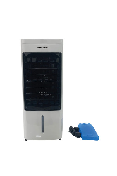 Hausberg Cooling and humidifying fan HB-5955, 3 speeds, remote control, 12-hour timer, 4 l, White