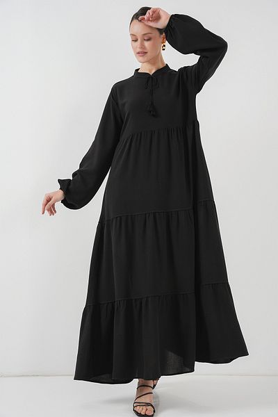 Bigdart T1627 Сукня з коміром чорна