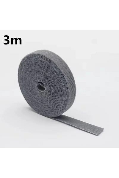 Choice 3M Gray 1/5M Cable Organizer Cable Management Wire Winder Tape Earphone Mouse Cord Management Ties P