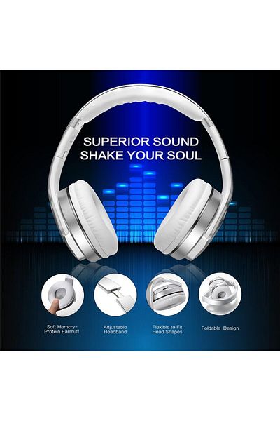 Bastec New Generation Wireless Headphones, 2 in 1, Twist ONE Side to Make Bluetooth Speakers