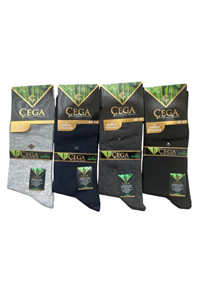 Çega Socks Men's Bamboo Socks Seamless Wash Natural Scented 4 Pack