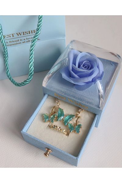 Reorah Collection Blue Set Jewelry Box-Not Include Products