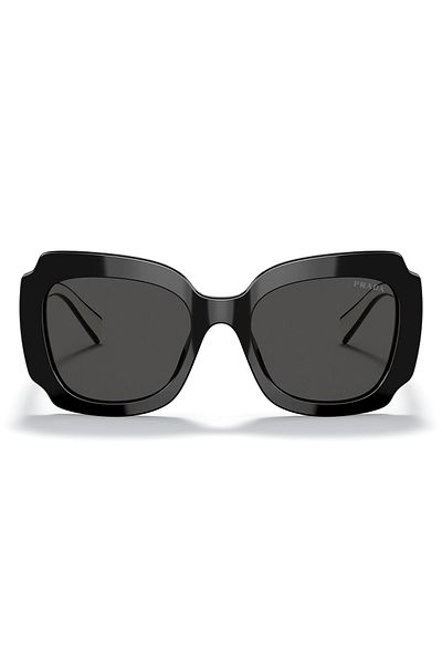Prada Pr 16ys 09q5so 52 Geometrikus fekete színű női napszemüveg Pr16y