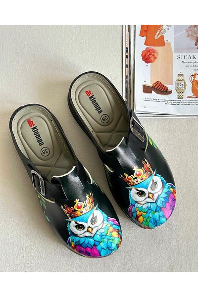 Zuum Dr Betty Printed Anatomic Women's Sabo - King Owl