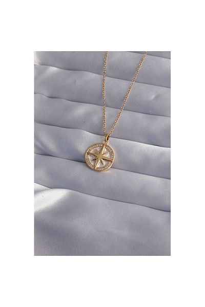 Skygo Gold Colored 316l Steel Zircon Stone Star Arm - Tj-bko9013
