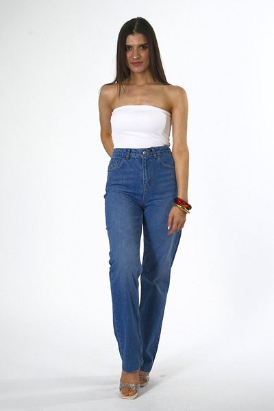 ABBRA Pantaloni de damă, 100% bumbac, cu croiala dreaptă