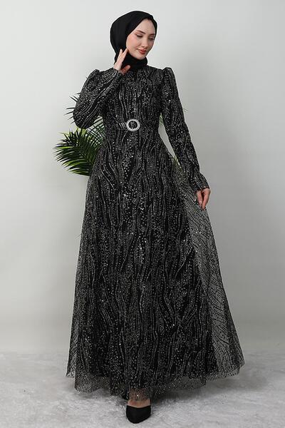 giz astore Nilda Simli Abiye Gold