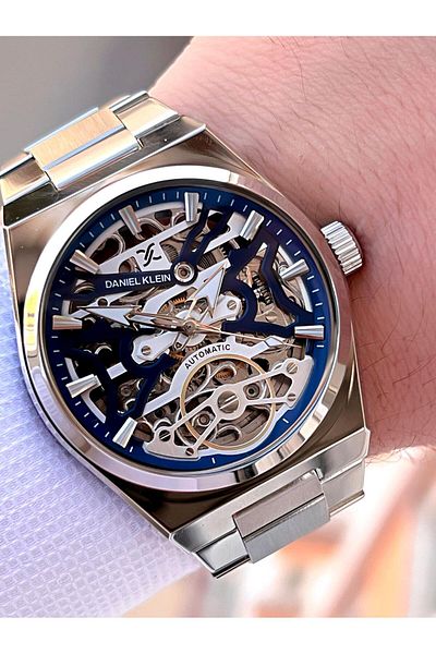 Daniel Klein 30 Mt Water Resistant Men's Wrist Watch with Automatic and Manual Winding Fdk.13857.F4