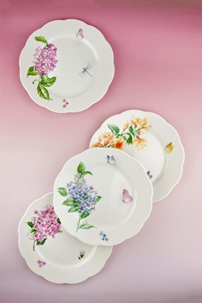 Bursa Porselen Dekor Miranda 4 Piece Porcelain Serving Plate