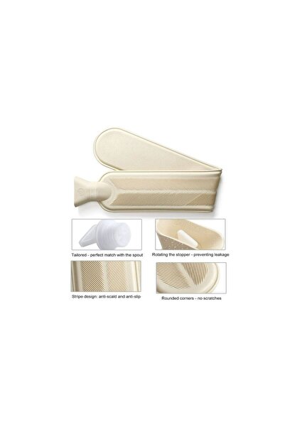 Bosphorus SICAK SU TORBASI 2 Lİ SET,BOYUN VE OMUZ ICIN UZUN PELUŞ PONPONLU 2LT TERMOFOR 75x13CM