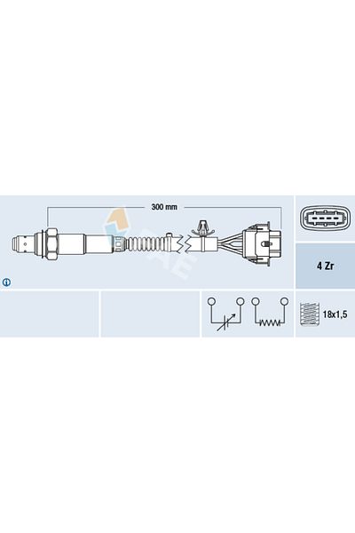 FAE 1 Piece Oxygen Sensor for (Cruze) 55566648