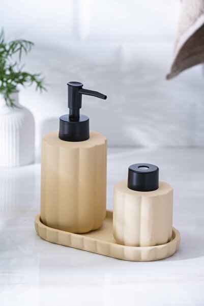 ACAR Vega Bej 3 Parça Banyo Seti