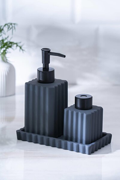 ACAR Vega Gri 3 Parça Banyo Seti