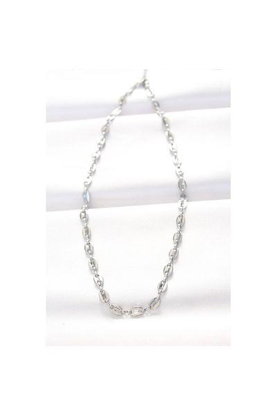 Skygo 316L Steel Silver Color Sailor Chain Necklace - Tj-Bko8524