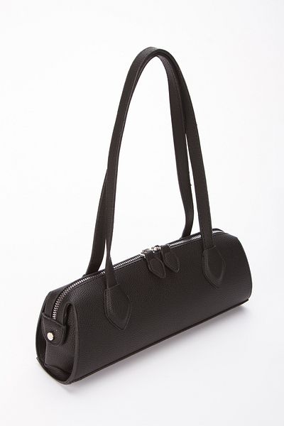 Fidella Women's Black Zipper Closure Shoulder and Hand Bag 217
