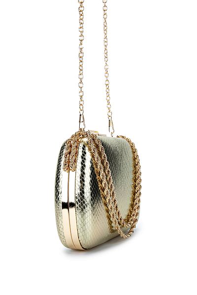 Tamer Tanca Women's Vegan Gold Evening Dress Bag