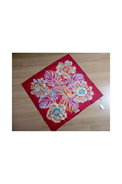 Bosphorus Italian Brand Silk Scarf, Foulard, Shawl 86X88Cm