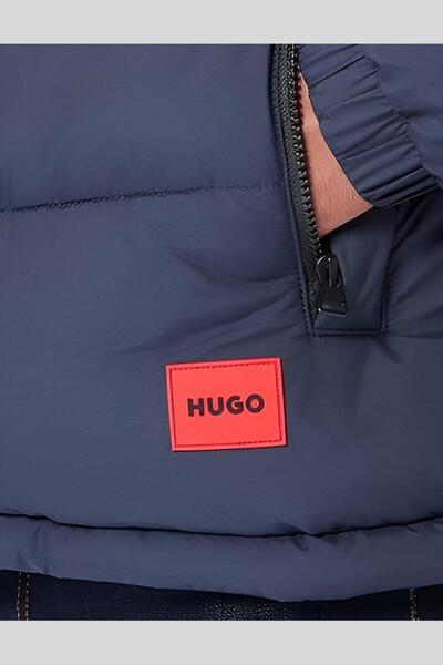 HUGO Dik Yaka Erkek Mont Lacivert