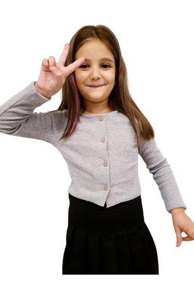 SeaBubbles Girl's Crop Cardigan