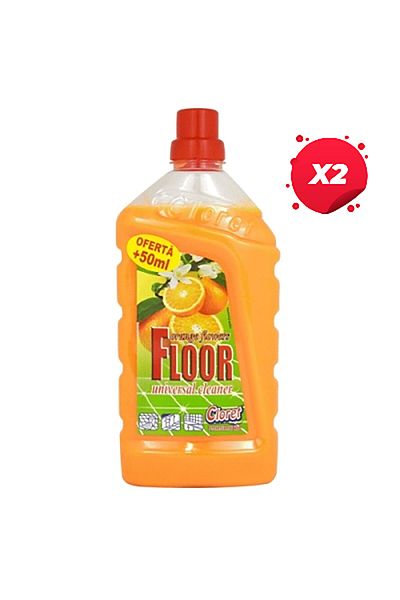 Cloret X2 - CLORET FLOOR DETERGENT 1L ORANGE FLOWERS
