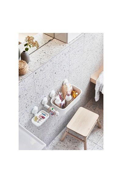 IKEA Tisken Basket With Suction Cup For Storage