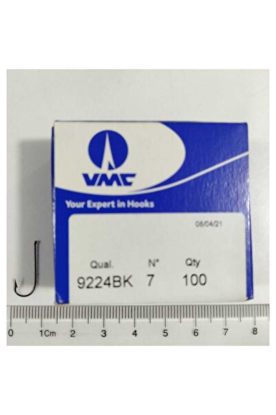 VMC 9224 Siyah Uzun Pala Çapraz Olta İğnesi 100 Adet No : 7